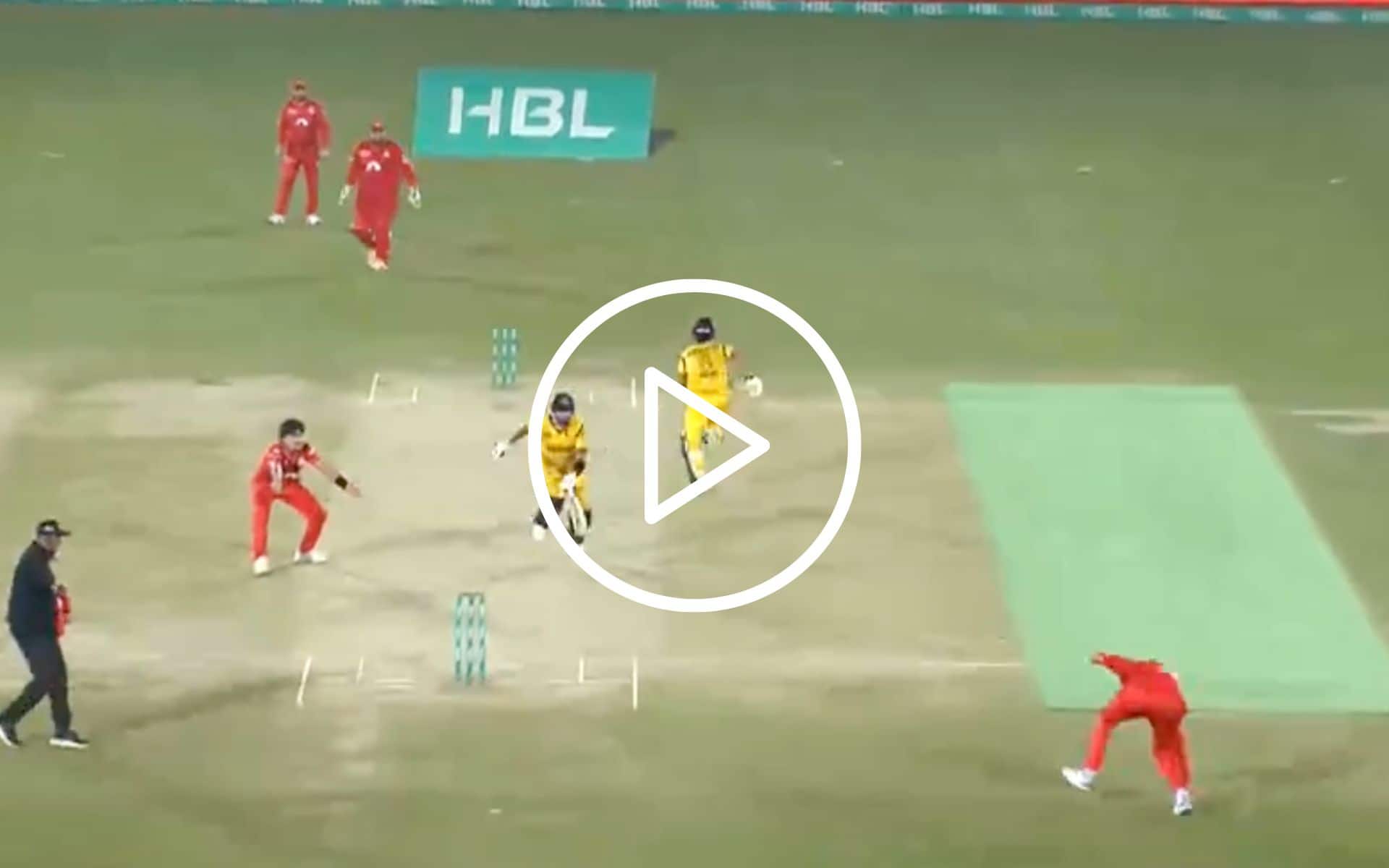 [Watch] Babar Azam Gets Run Out For Golden Duck As Alex Hales Inflicts With Bullet Throw